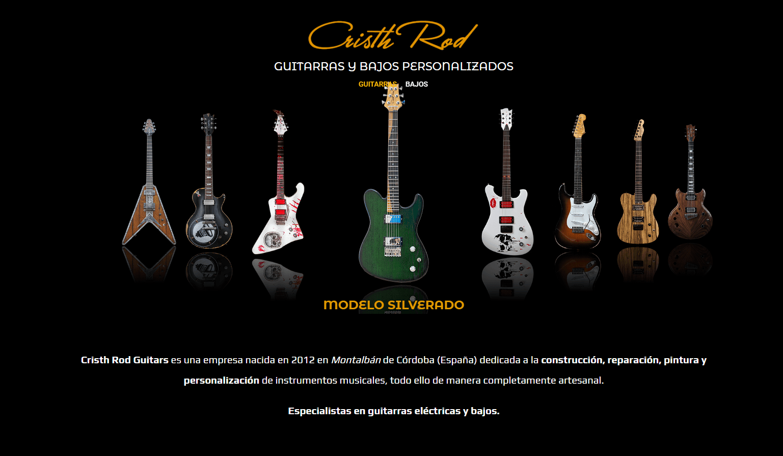 Proyecto Landing Page: Cristh Rod Guitars