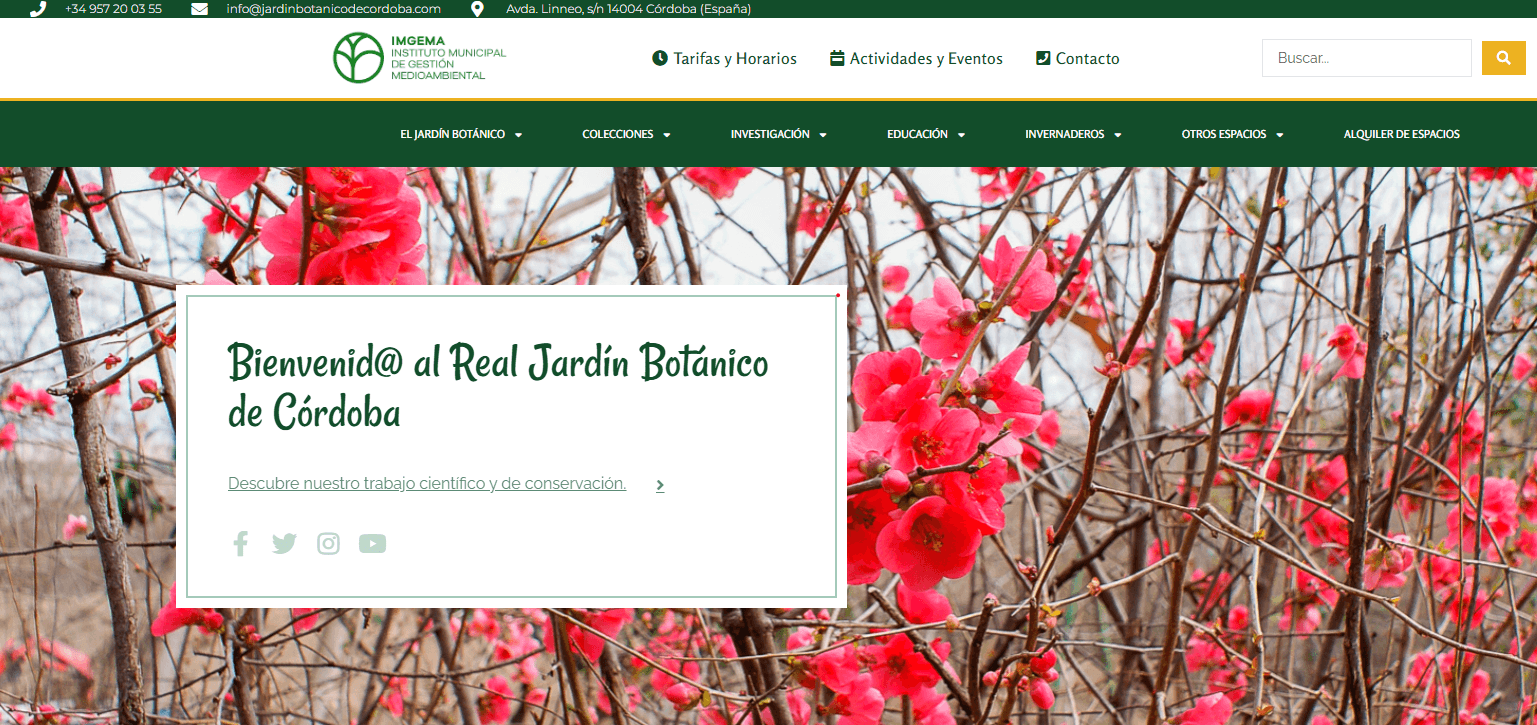 Proyecto Corporativo: Real Jardín Botánico de Córdoba